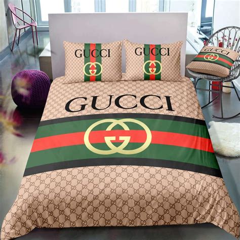 gucci bed set double|Gucci bed set.